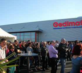 Inauguration du magasin Gédimat à Lapalisse
